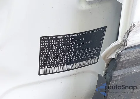 2021 Volkswagen Tiguan 2.0T S z USA, uszkodzony, nr VIN 3VV0B7AX2MM059621